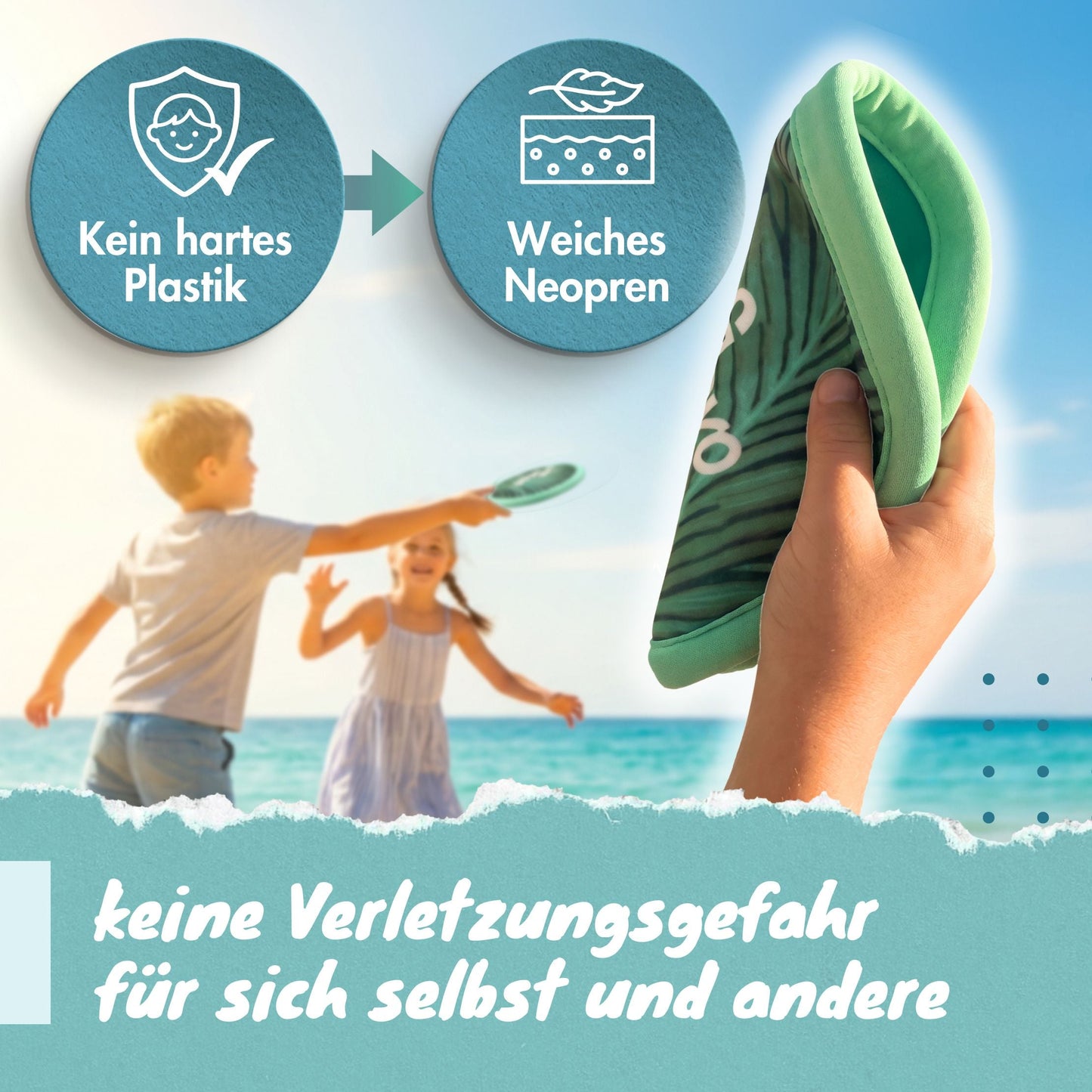 Weiche Frisbeescheibe FlyBuddy aus Neopren