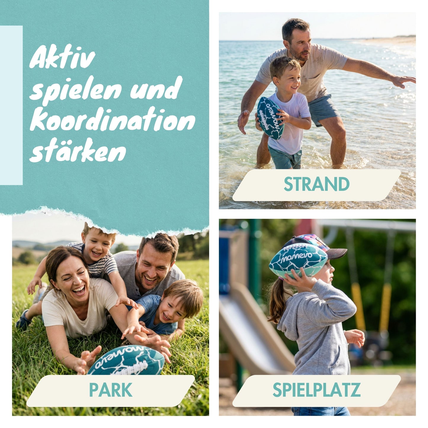 Weicher American Football BeachBuddy Egg aus Neopren