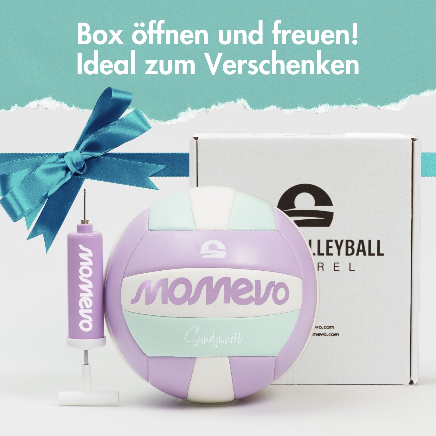 Sundowner Beachvolleyball Set mit Ballpumpe