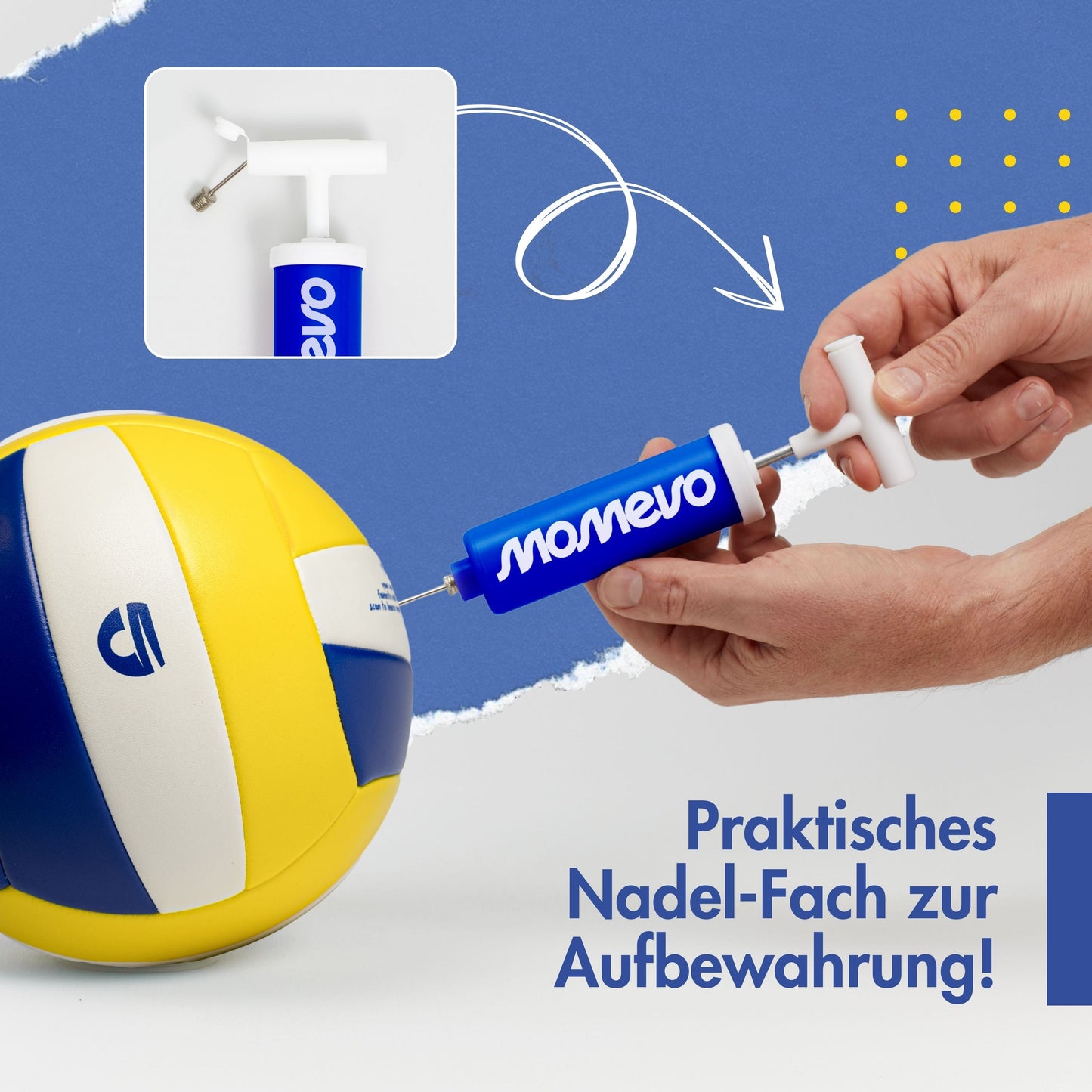 Sundowner Beachvolleyball Set mit Ballpumpe