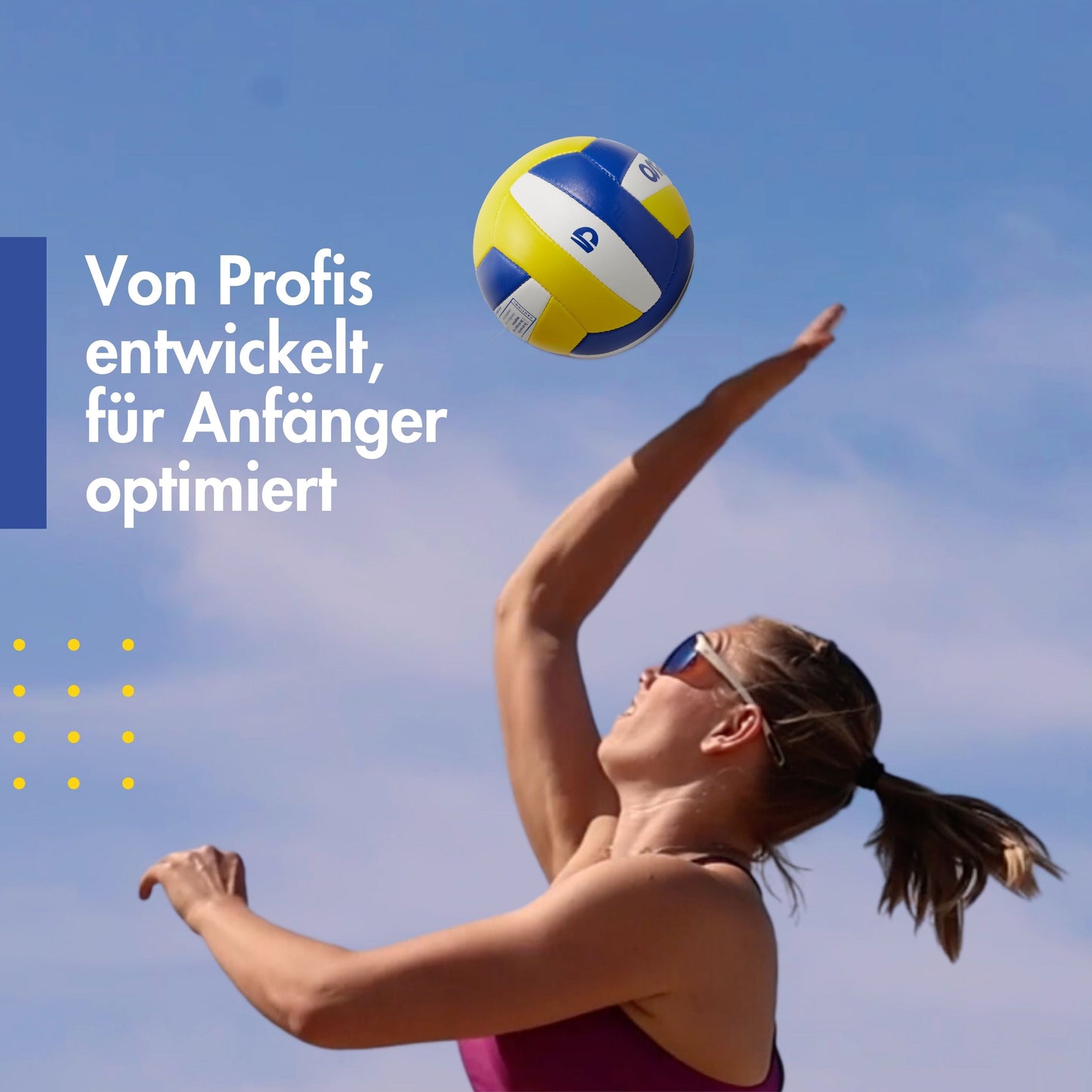 Sundowner Beachvolleyball Set mit Ballpumpe