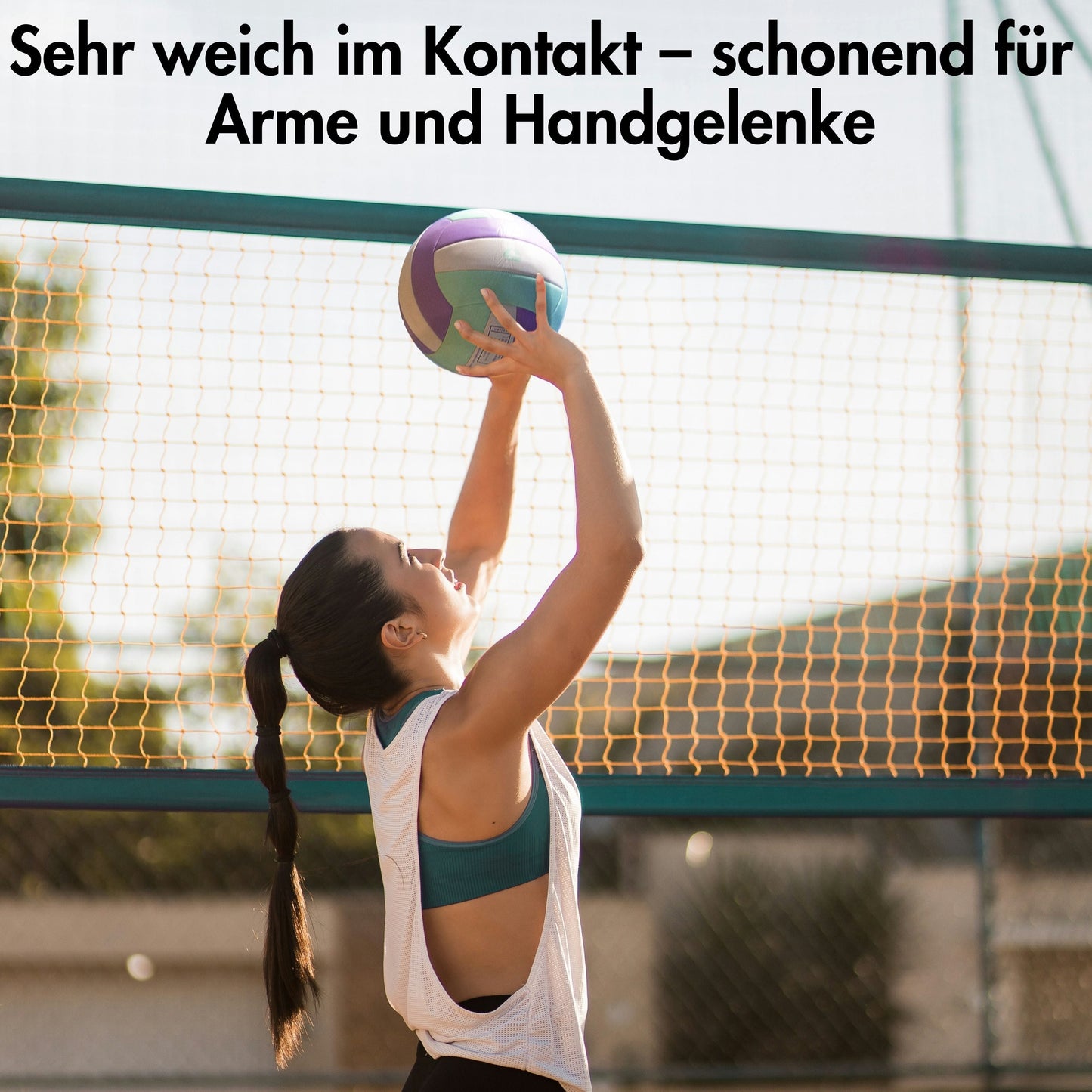 Sundowner Beachvolleyball Set mit Ballpumpe